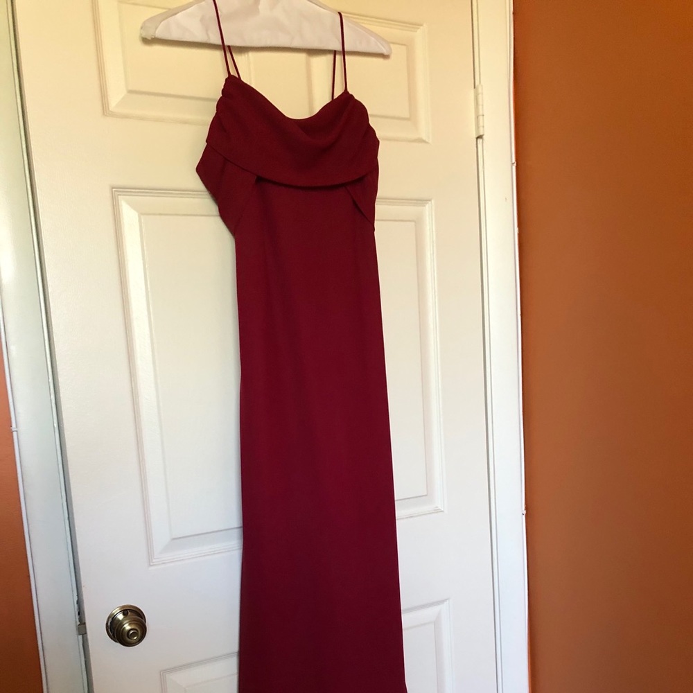 Burgundy Gown